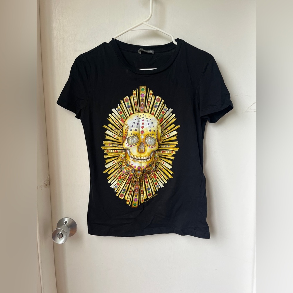 Alexander McQueen graphic crew neck T-Shirt size S or 4 - Picture 1 of 11